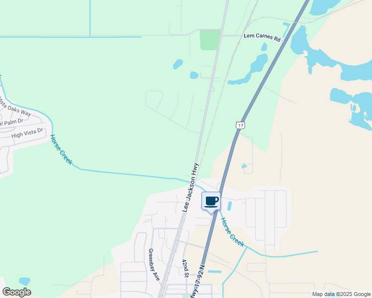 map of restaurants, bars, coffee shops, grocery stores, and more near 1233 County Road 547 in Davenport
