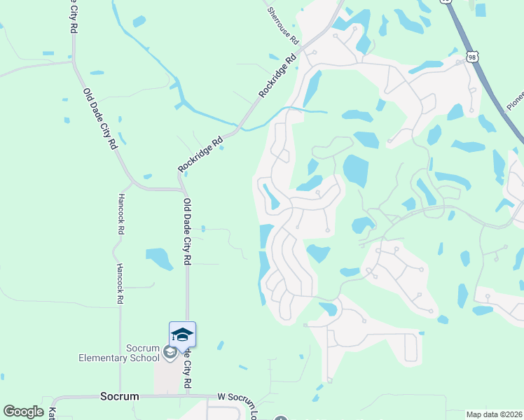 map of restaurants, bars, coffee shops, grocery stores, and more near Arrow Head Tr in Lakeland