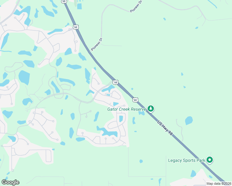 map of restaurants, bars, coffee shops, grocery stores, and more near 10000 U.S. 98 in Lakeland