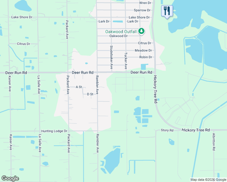 map of restaurants, bars, coffee shops, grocery stores, and more near 3855 Rambler Avenue in St. Cloud