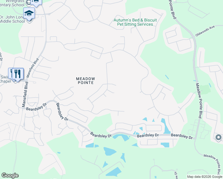 map of restaurants, bars, coffee shops, grocery stores, and more near 30815 Saint Vincent Court in Zephyrhills