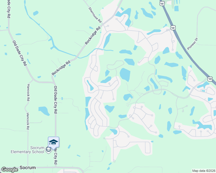 map of restaurants, bars, coffee shops, grocery stores, and more near Dollar Bonnet Lane in Lakeland