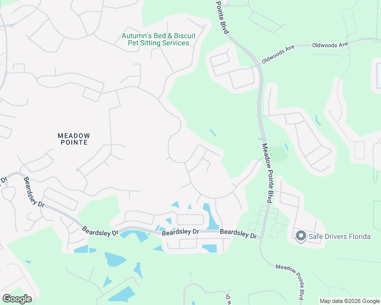 map of restaurants, bars, coffee shops, grocery stores, and more near 31415 Wrencrest Drive in Zephyrhills