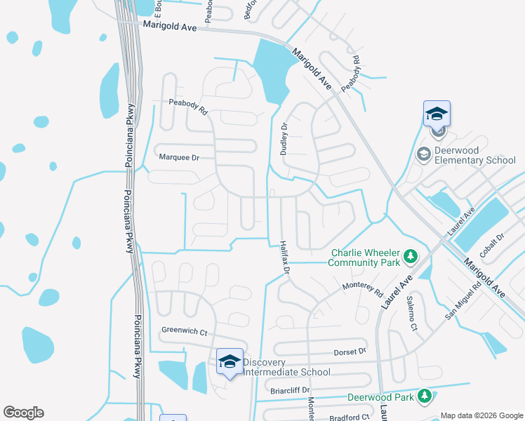 map of restaurants, bars, coffee shops, grocery stores, and more near 911 Stockport Drive in Kissimmee