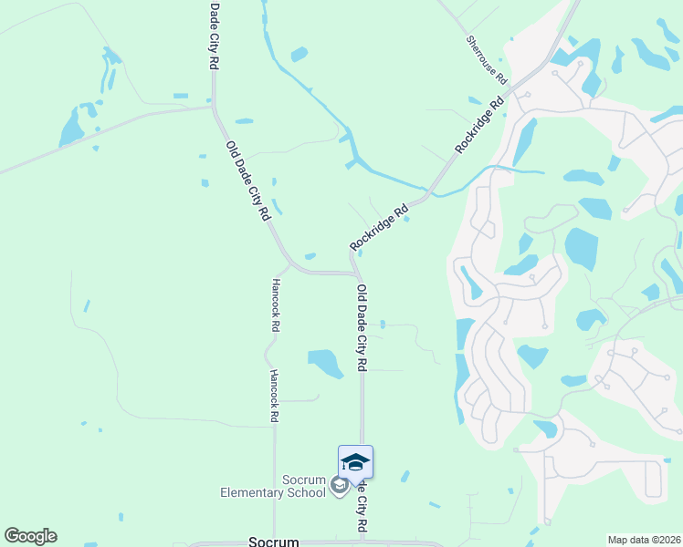 map of restaurants, bars, coffee shops, grocery stores, and more near 9906 Old Dade City Road in Lakeland