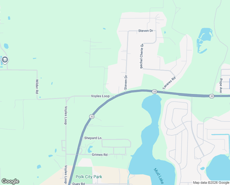 map of restaurants, bars, coffee shops, grocery stores, and more near 10270 Commonwealth Avenue in Polk City
