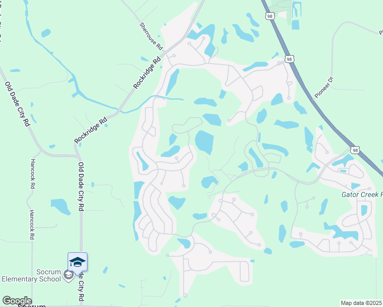 map of restaurants, bars, coffee shops, grocery stores, and more near Dollar Bonnet Lane in Lakeland