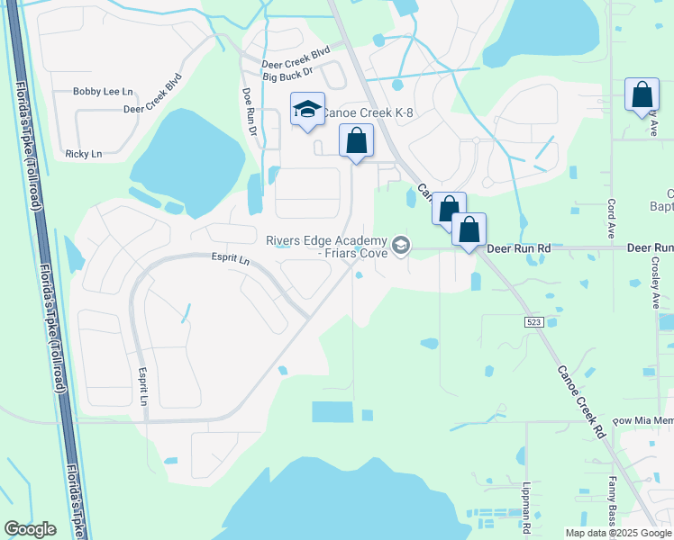 map of restaurants, bars, coffee shops, grocery stores, and more near 3830 Spirited Circle in St. Cloud