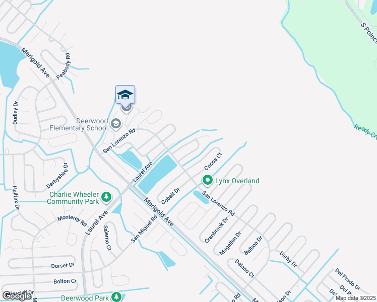 map of restaurants, bars, coffee shops, grocery stores, and more near 317 Sherborne Lane in Kissimmee