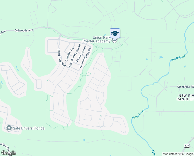 map of restaurants, bars, coffee shops, grocery stores, and more near 1580 Bering Road in Wesley Chapel