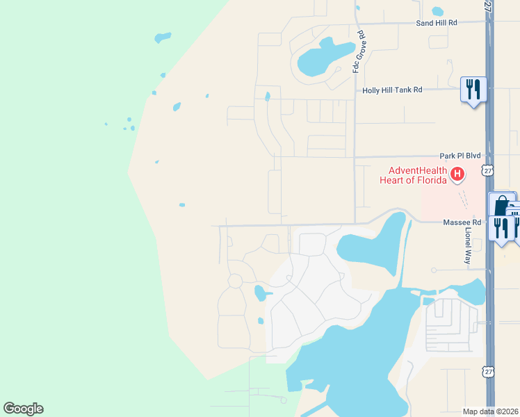 map of restaurants, bars, coffee shops, grocery stores, and more near 3122 Massee Road in Davenport