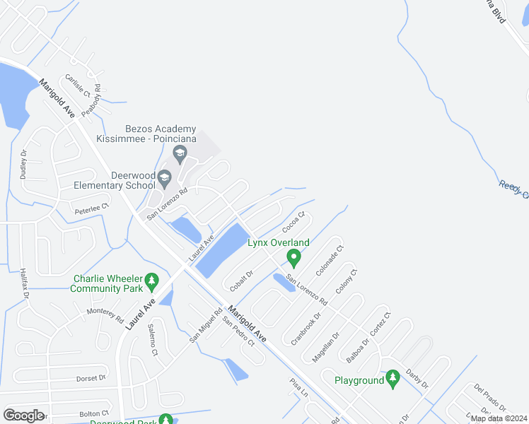 map of restaurants, bars, coffee shops, grocery stores, and more near 318 Caldbeck Way in Kissimmee
