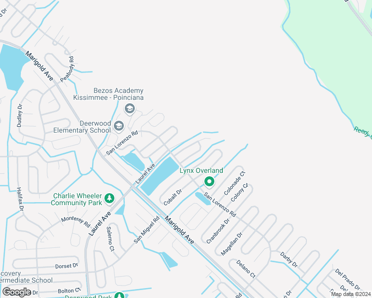 map of restaurants, bars, coffee shops, grocery stores, and more near 309 Caldbeck Way in Kissimmee