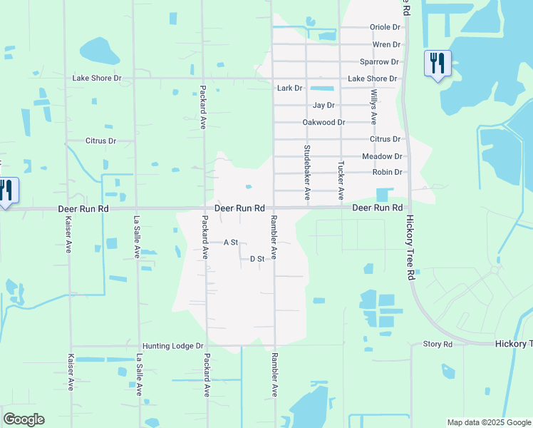 map of restaurants, bars, coffee shops, grocery stores, and more near 3800 Rambler Avenue in Saint Cloud