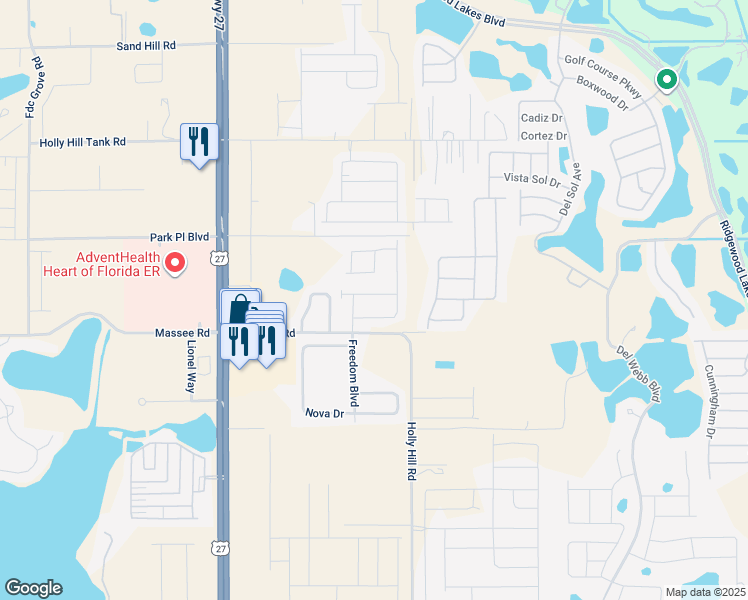 map of restaurants, bars, coffee shops, grocery stores, and more near 240 Hamlet Rd in Davenport