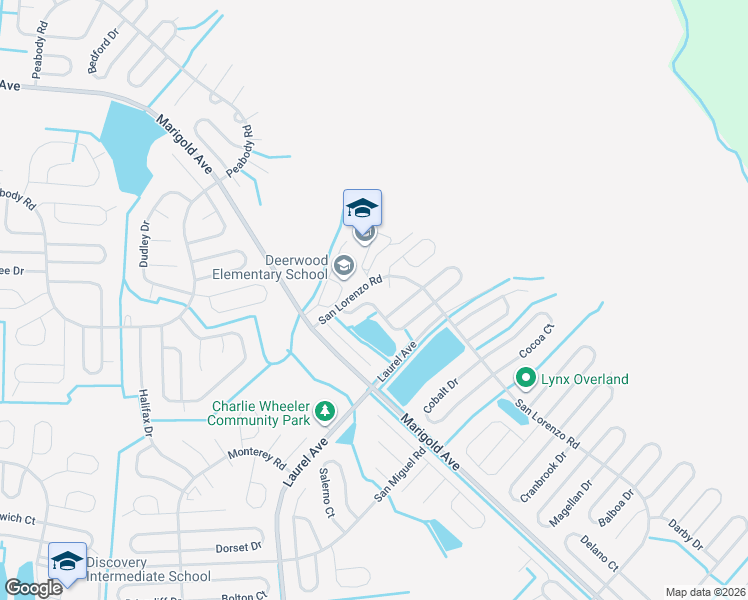 map of restaurants, bars, coffee shops, grocery stores, and more near 1019 Darlington Court in Kissimmee