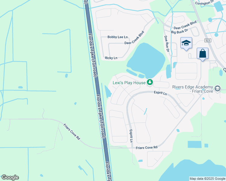 map of restaurants, bars, coffee shops, grocery stores, and more near 3810 Enchantment Lane in St. Cloud