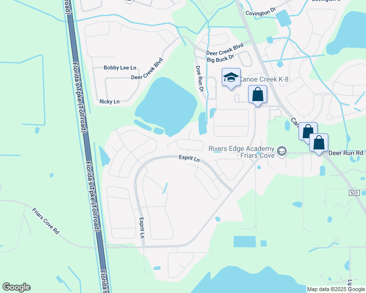 map of restaurants, bars, coffee shops, grocery stores, and more near 3672 Daydream Place in Saint Cloud