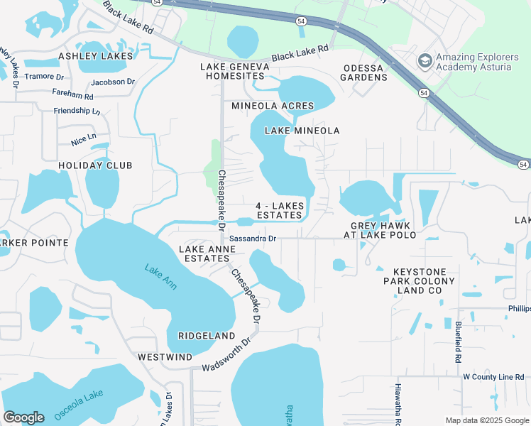 map of restaurants, bars, coffee shops, grocery stores, and more near 14520 Middlefield Lane in Odessa