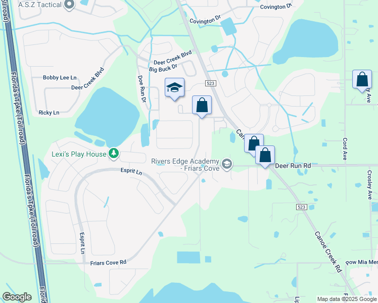 map of restaurants, bars, coffee shops, grocery stores, and more near 3756 Briarwood Estates Circle in St. Cloud