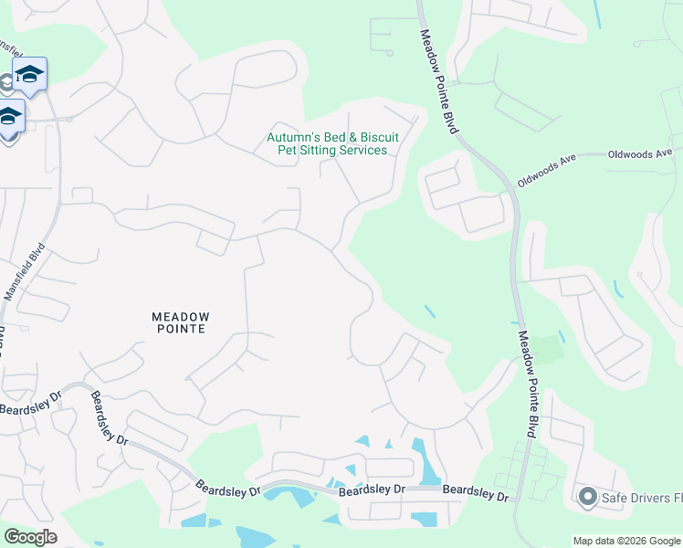 map of restaurants, bars, coffee shops, grocery stores, and more near 31106 Wrencrest Drive in Zephyrhills
