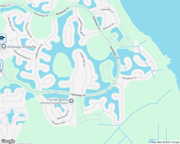 map of restaurants, bars, coffee shops, grocery stores, and more near 3822 Golden Feather Way in Kissimmee