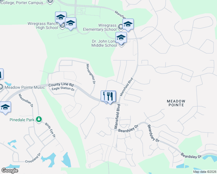 map of restaurants, bars, coffee shops, grocery stores, and more near 1722 Sassafras Drive in Zephyrhills