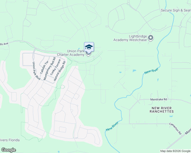 map of restaurants, bars, coffee shops, grocery stores, and more near 1710 Hubbell Road in Wesley Chapel