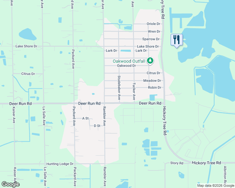map of restaurants, bars, coffee shops, grocery stores, and more near 4749 Mallard Drive in Saint Cloud