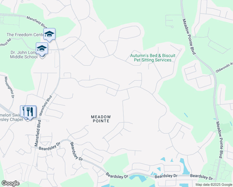 map of restaurants, bars, coffee shops, grocery stores, and more near 30725 Wrencrest Drive in Zephyrhills