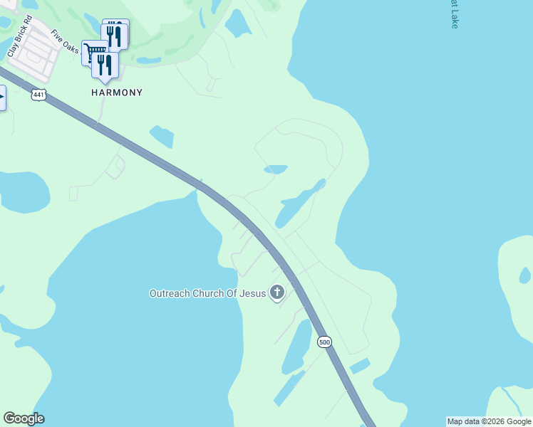 map of restaurants, bars, coffee shops, grocery stores, and more near East Irlo Bronson Memorial Highway in St. Cloud