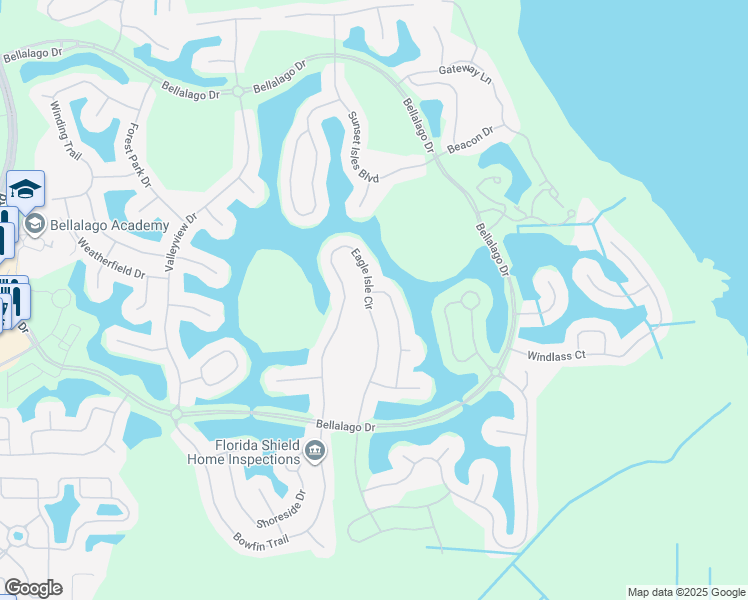 map of restaurants, bars, coffee shops, grocery stores, and more near 3798 Eagle Isle Circle in Kissimmee