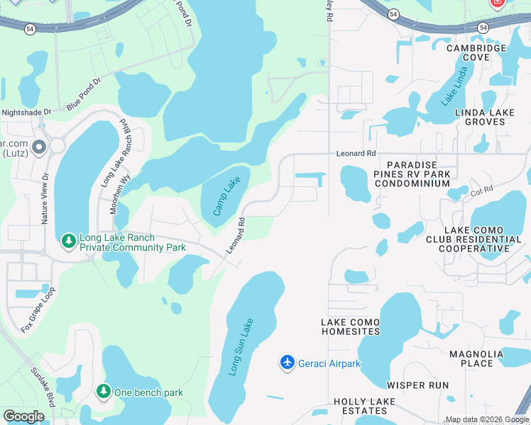 map of restaurants, bars, coffee shops, grocery stores, and more near 19528 Leonard Road in Lutz