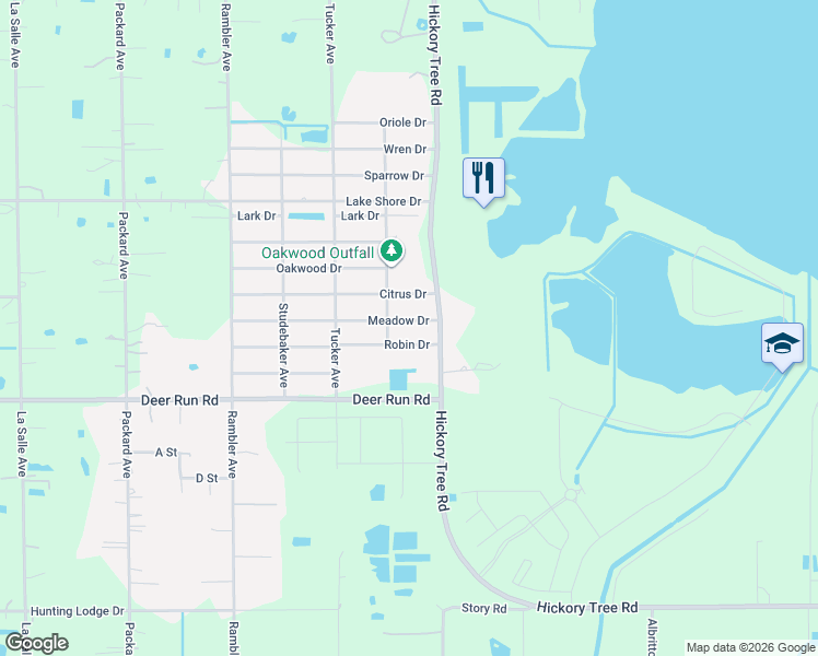 map of restaurants, bars, coffee shops, grocery stores, and more near 4864 Meadow Drive in St. Cloud