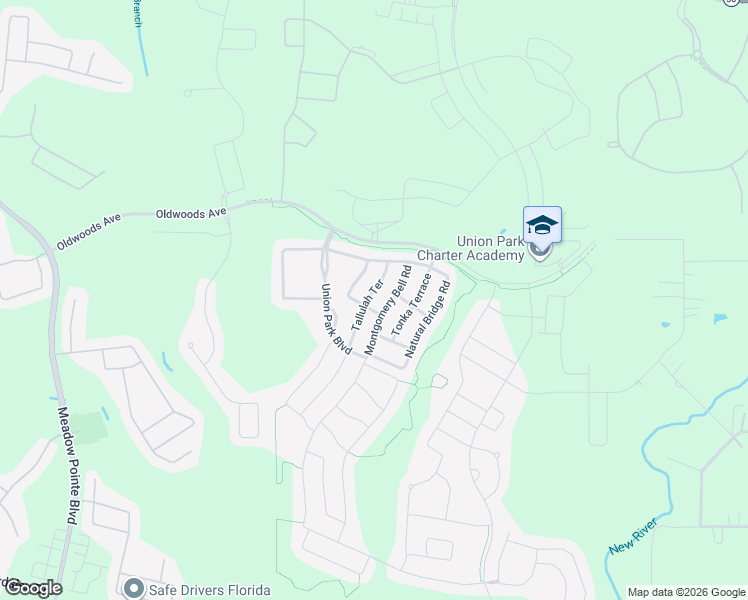 map of restaurants, bars, coffee shops, grocery stores, and more near 1801 Tallulah Terrace in Zephyrhills