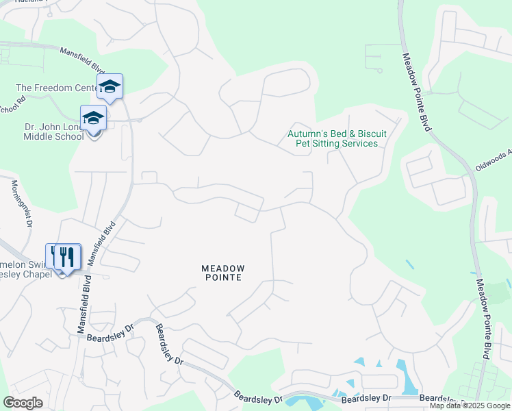 map of restaurants, bars, coffee shops, grocery stores, and more near 30725 Wrencrest Drive in Zephyrhills