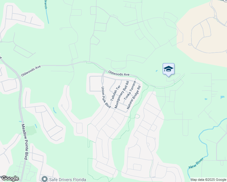 map of restaurants, bars, coffee shops, grocery stores, and more near 1801 Tallulah Terrace in Zephyrhills