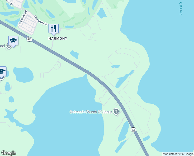 map of restaurants, bars, coffee shops, grocery stores, and more near 7247 East Irlo Bronson Memorial Highway in St. Cloud