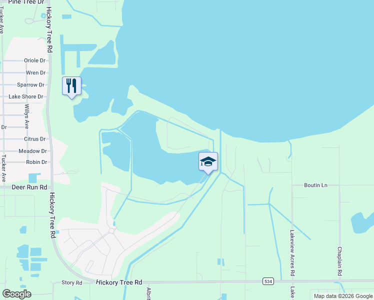 map of restaurants, bars, coffee shops, grocery stores, and more near 3475 Malawi Trail in St. Cloud
