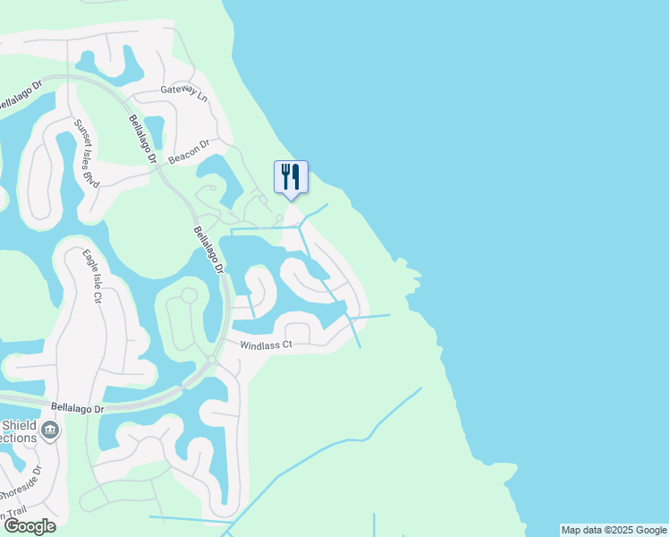 map of restaurants, bars, coffee shops, grocery stores, and more near 791 Windlass Court in Kissimmee