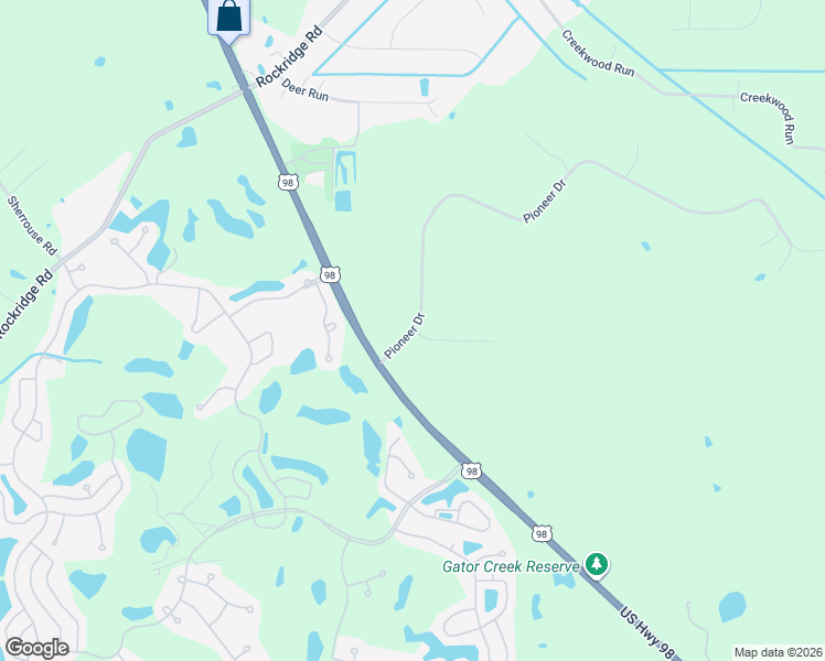 map of restaurants, bars, coffee shops, grocery stores, and more near 1310 Pioneer Drive in Lakeland