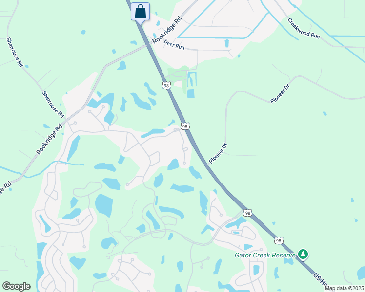 map of restaurants, bars, coffee shops, grocery stores, and more near 2101-2199 Moorhen Court in Lakeland