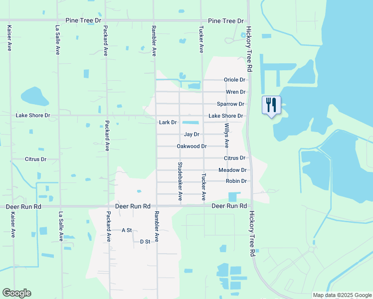 map of restaurants, bars, coffee shops, grocery stores, and more near 4754 Oakwood Drive in St. Cloud