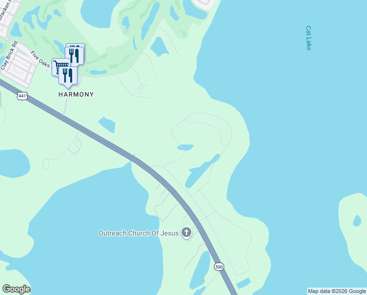 map of restaurants, bars, coffee shops, grocery stores, and more near East Irlo Bronson Memorial Highway in St. Cloud