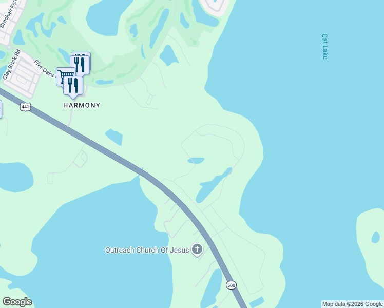 map of restaurants, bars, coffee shops, grocery stores, and more near 7247 East Irlo Bronson Memorial Highway in St. Cloud