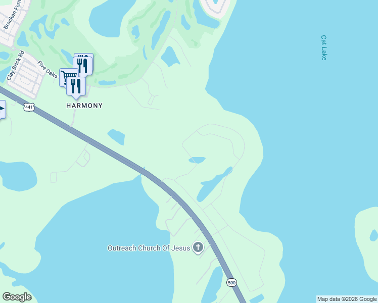 map of restaurants, bars, coffee shops, grocery stores, and more near 7247 East Irlo Bronson Memorial Highway in St. Cloud