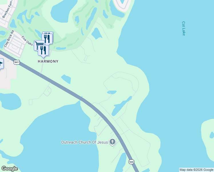 map of restaurants, bars, coffee shops, grocery stores, and more near 7247 East Irlo Bronson Memorial Highway in St. Cloud