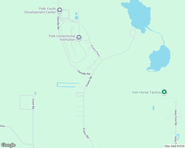 map of restaurants, bars, coffee shops, grocery stores, and more near 5201 Demille Road in Polk City