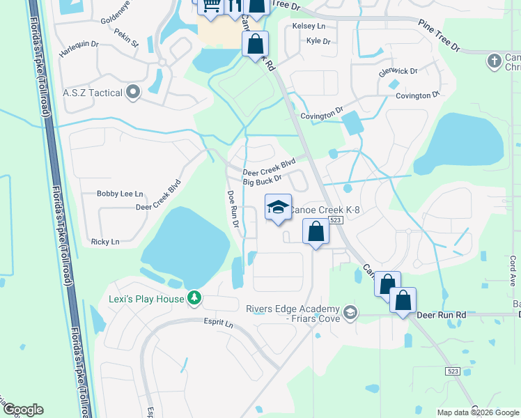 map of restaurants, bars, coffee shops, grocery stores, and more near 2100 Antler Drive in Saint Cloud