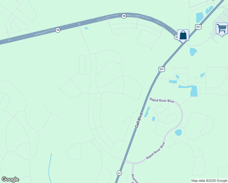 map of restaurants, bars, coffee shops, grocery stores, and more near 2479-2527 Gall Boulevard in Zephyrhills